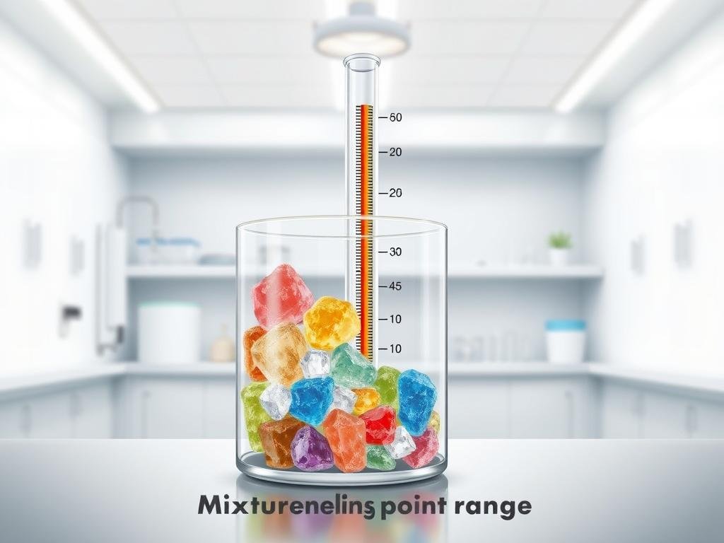 mixture melting points range mixture melting points range