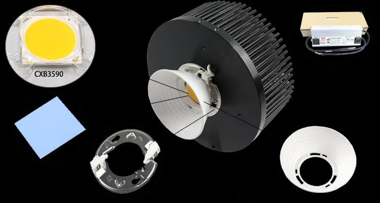 Anodized Aluminum Round Heat Sink