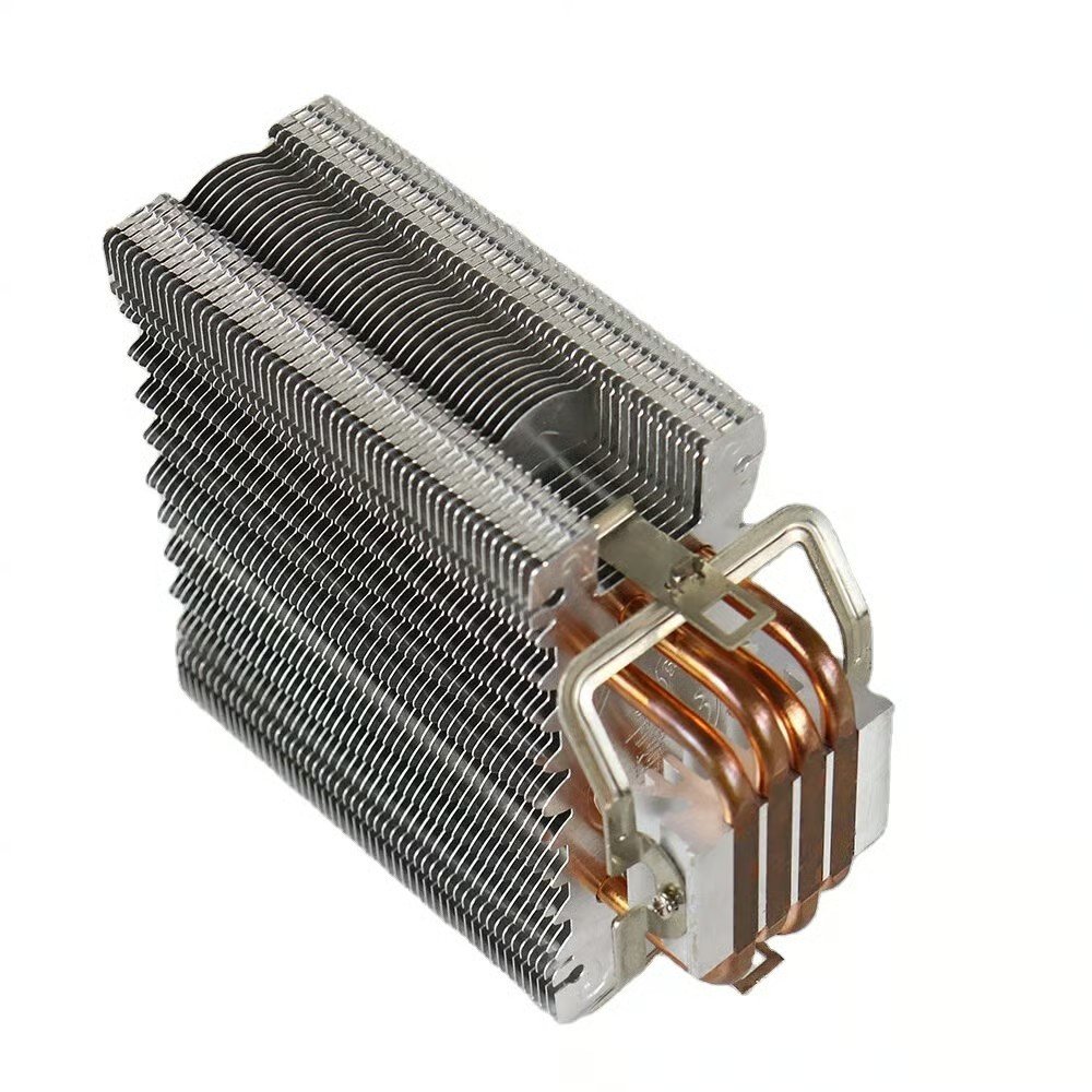 Stack Fin Zipper CPU Heat Sink with Copper Heat Pipe