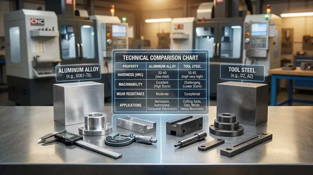 Aluminum vs Tool Steel